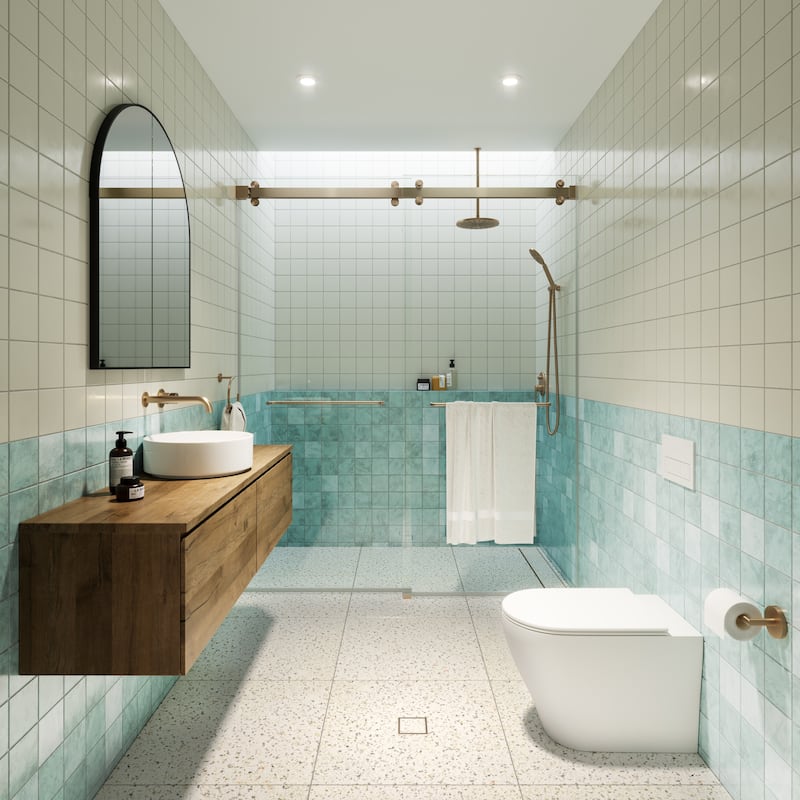 Polaris 60 in. x 78 in. Fully Frameless Glass Sliding Bypass Shower Doors with Square Hardware