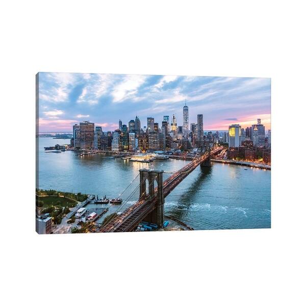 Icanvas Brooklyn Bridge And Lower Manhattan Skyline New York City New York Usa By Matteo Colombo Canvas Print Overstock Icanvas Brooklyn Bridge And Lower Manhattan Skyline New York City New York Usa By Matteo Colombo Canvas Print Overstock
