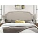 preview thumbnail 2 of 3, Cora Upholstered Clipped-corner Headboard w/ Nailhead Trim