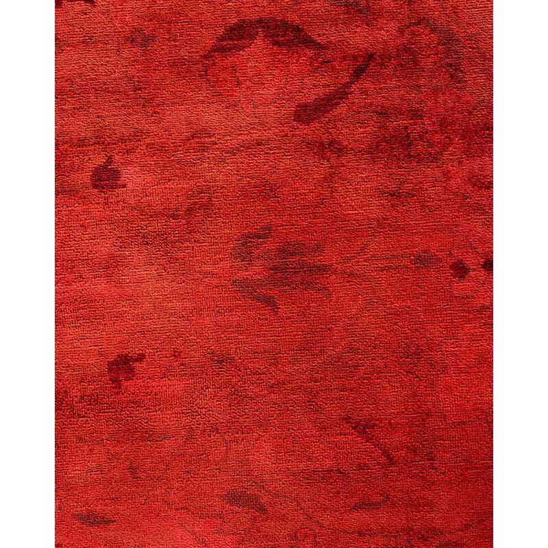 Contemporary Overdyed Wool Hand Knotted Area Rug - 9' 2" x 11' 10"