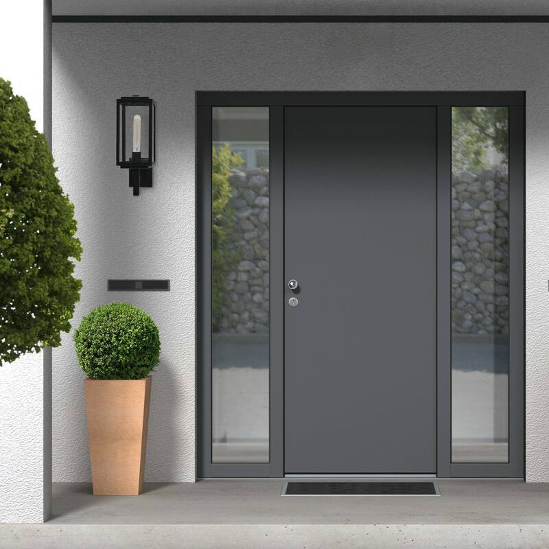 Robert Stevenson Lighting Addison - Metal and Glass Outdoor Light - 6W x 9L x 17H