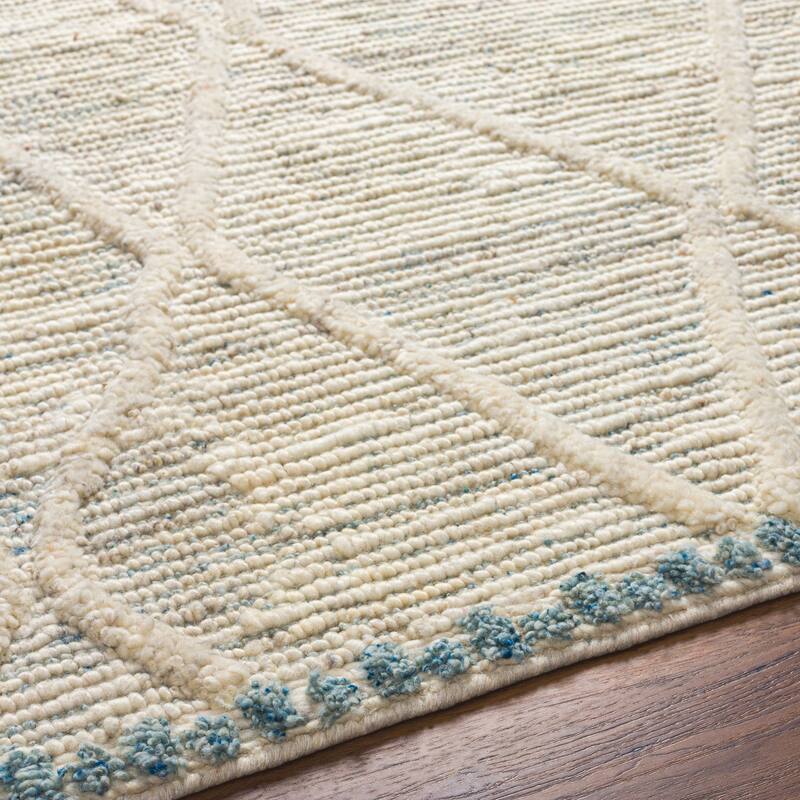 Akida Handmade Boho Farmhouse Wool Area Rug