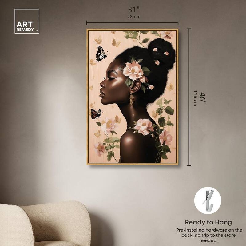 Apricot Whisper Canvas by Art Remedy
