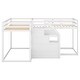 preview thumbnail 6 of 16, Metal Twin-over-Twin Bunk Bed with Guardrails, Separable into 2 Beds, Space-Saving