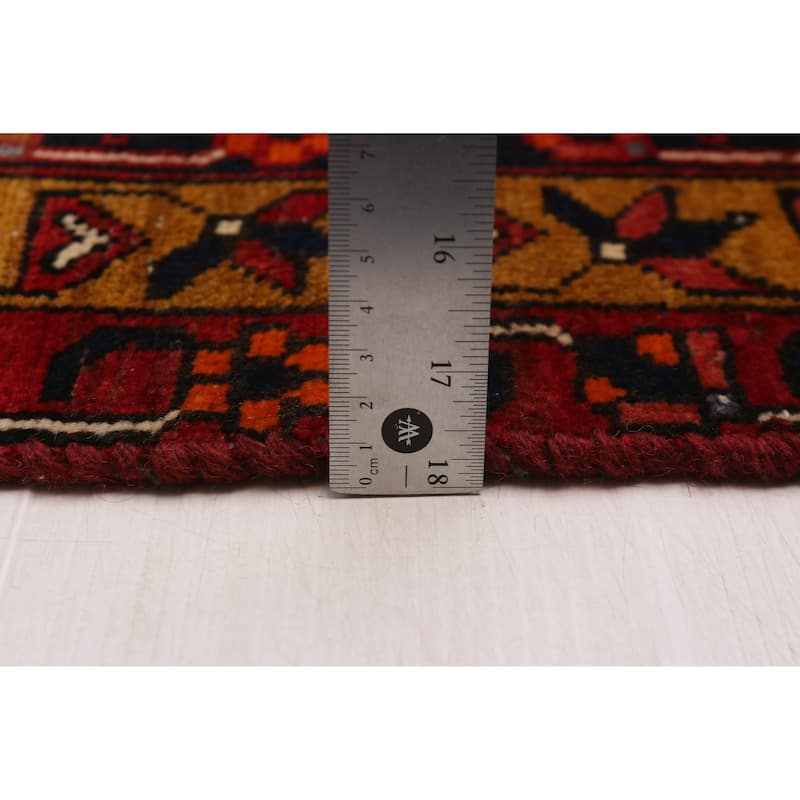 ECARPETGALLERY Hand-knotted Sarabi Red Wool Rug - 3'5 x 10'10