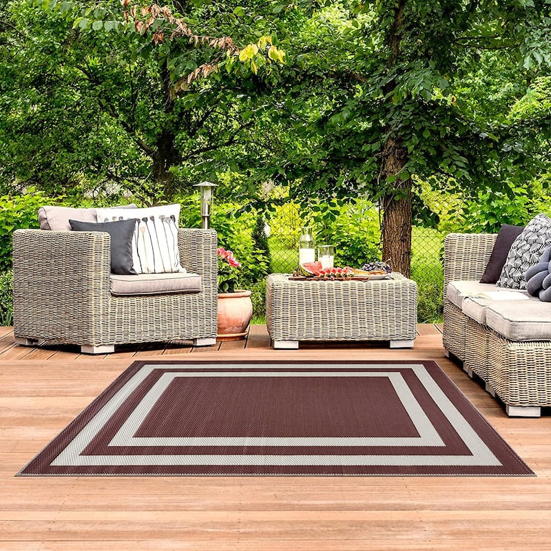 Paris Lightweight Reversible Recycled Plastic Outdoor Floor Mat/Rug
