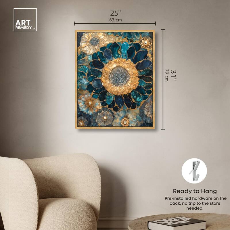 Opulent Geode II Canvas by Art Remedy