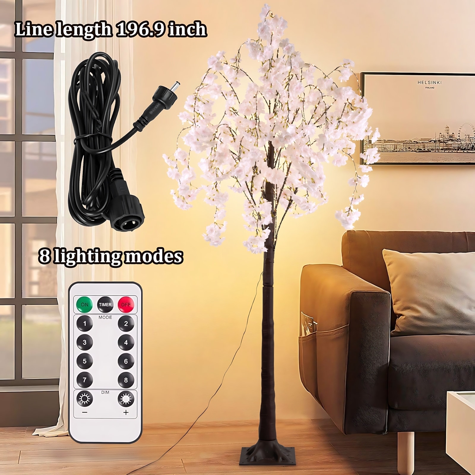 Cherry blossom tree floor lamp discount