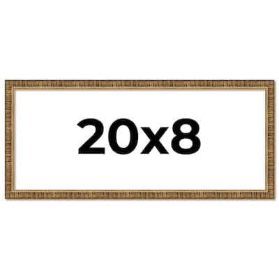 20x8 Frame Gold Solid Wood Picture Frame - Complete Modern Photo Frame