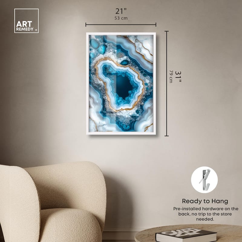 Gilded Geode Eye I Shadowbox by Art Remedy
