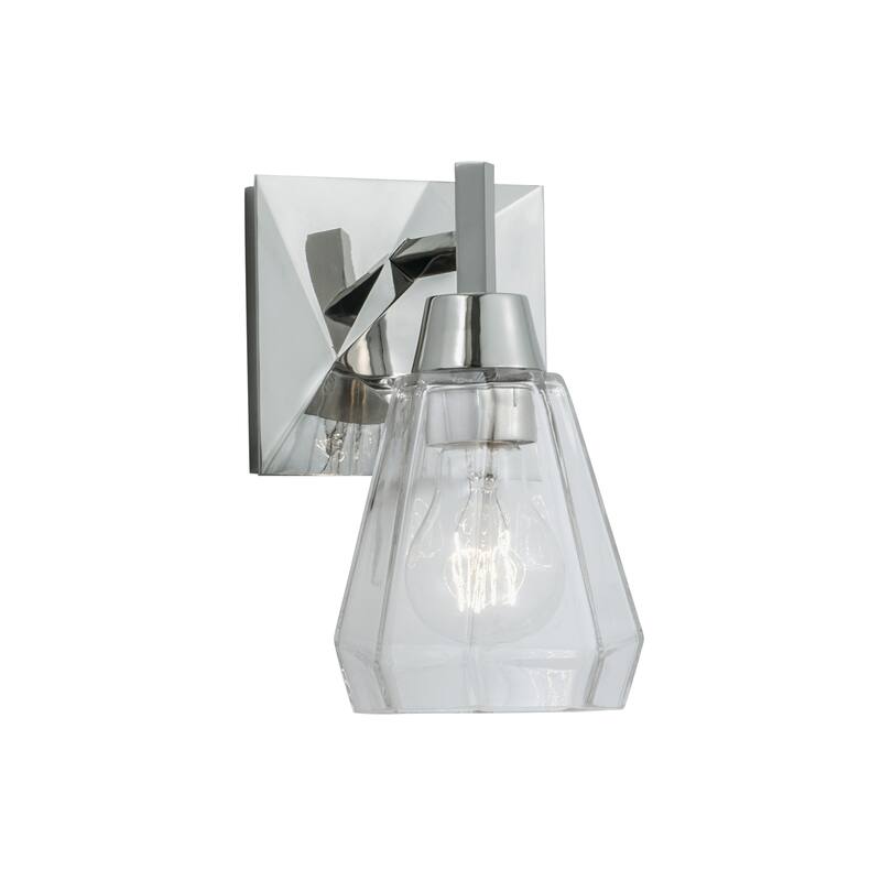 Arctic 8.5'' High 1-Light Sconce - Polished Nickel - 8.5 inch Tall - 8.5 inch Tall - Polished Nickel