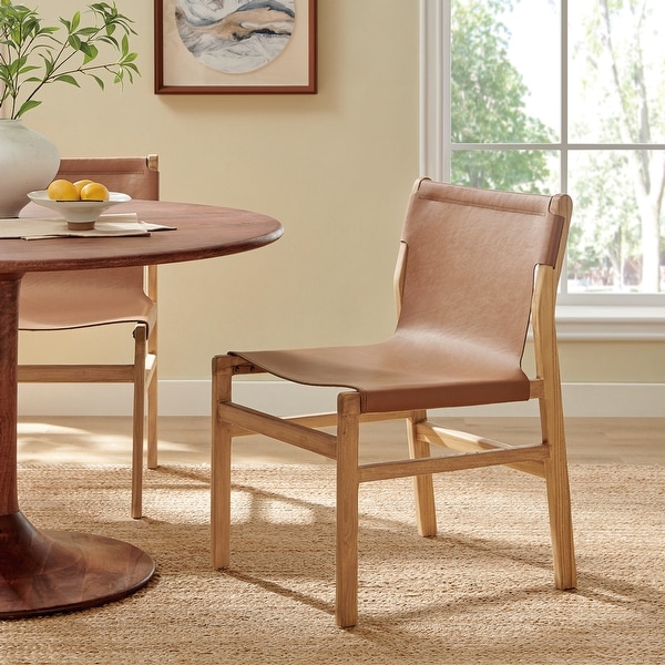 Orín Leather Dining Side Chair - Bed Bath & Beyond - 43032288