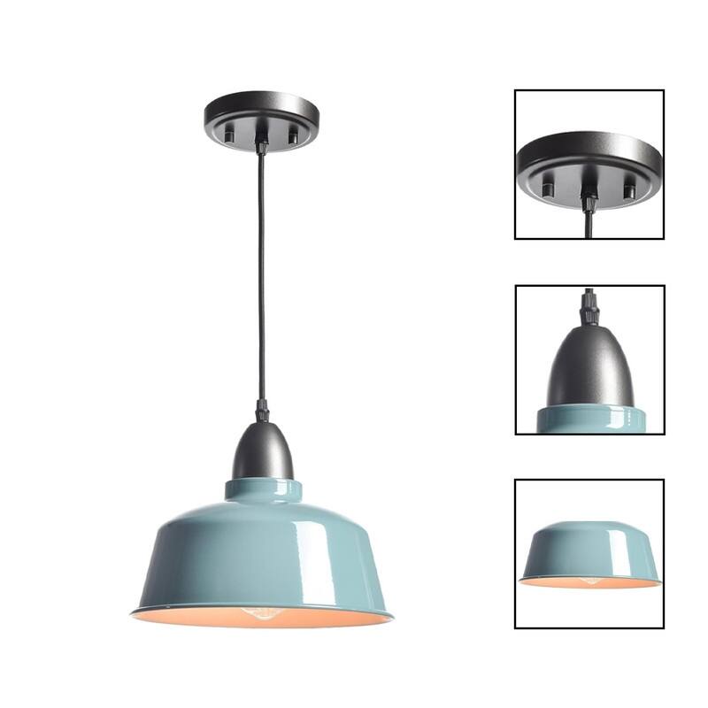 Modern island lights blue pendant lights metal kitchen lamps