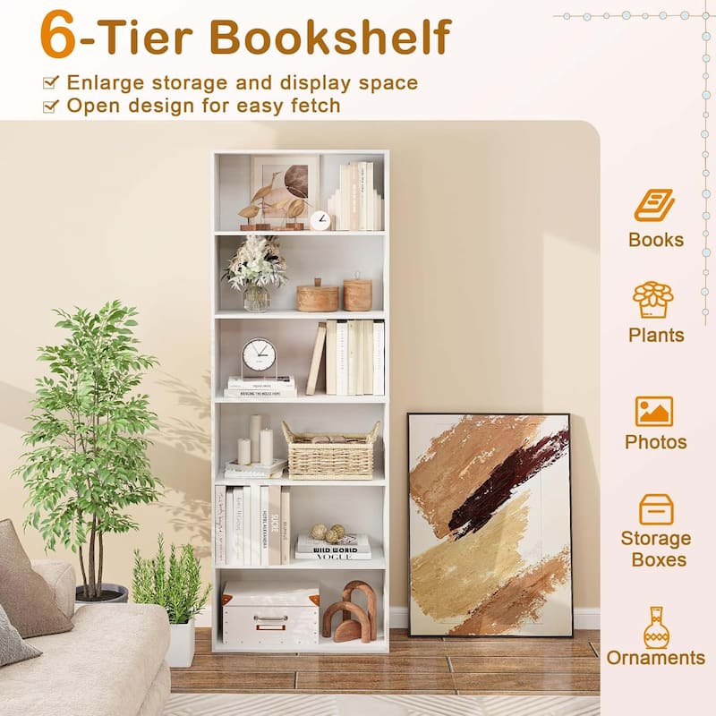 Tall Bookshelves and Bookcases Vertical Bookshelf Tower