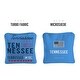 preview thumbnail 2 of 2, Tennessee Football Light Blue Dual Sided Cornhole Bags