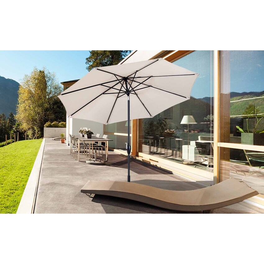 Shop Black Friday Deals On 9 Ft Patio Umbrella Outdoor Garden Table Umbrella With Auto Tilt No Base Overstock 31677551