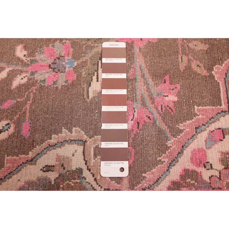 ECARPETGALLERY Hand-knotted Antalya Vintage Brown Wool Rug - 6'8 x 9'6