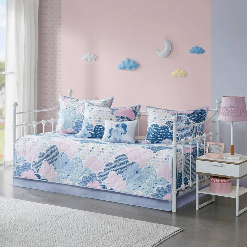 Intelligent Design Kids Bliss Blue 6 Piece Daybed Set