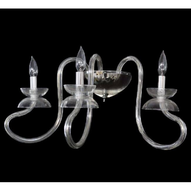 Meyda Tiffany 174424 Miro 3 Light 11" Tall Wall Sconce - Silver