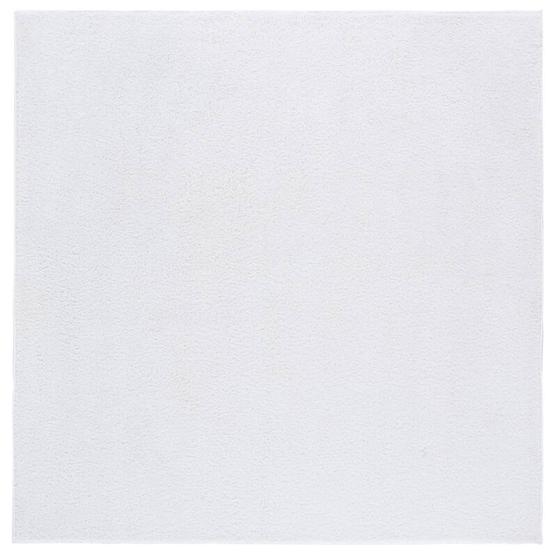 SAFAVIEH Boucle Alfiya Machine Washable & Slip Resistant Rug - 6' Square - Ivory