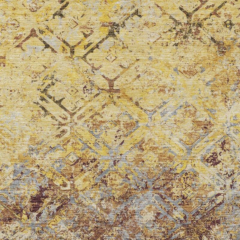 HomeRoots Geometric Transitional Rectangle Outdoor Rug