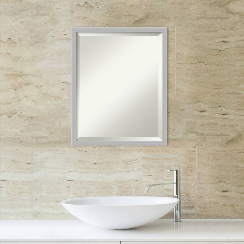 Beveled Bathroom Wall Mirror - Hera Frame