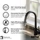 preview thumbnail 18 of 18, Karran Weybridge Single-Handle Pull-Down Sprayer Kitchen Faucet with Matching Soap Dispenser