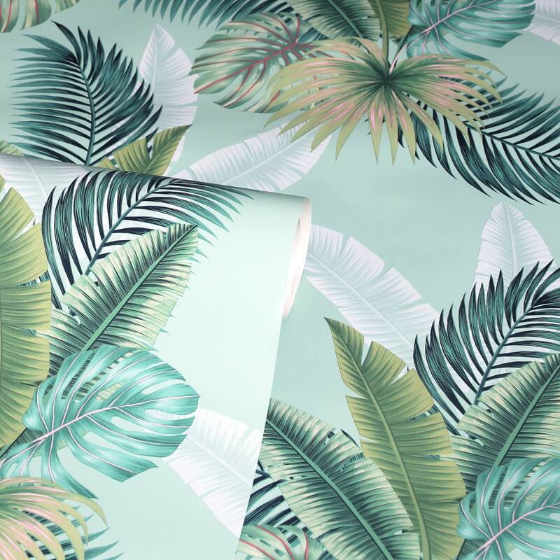 Arthouse Miami Navy Palms Wallpaper