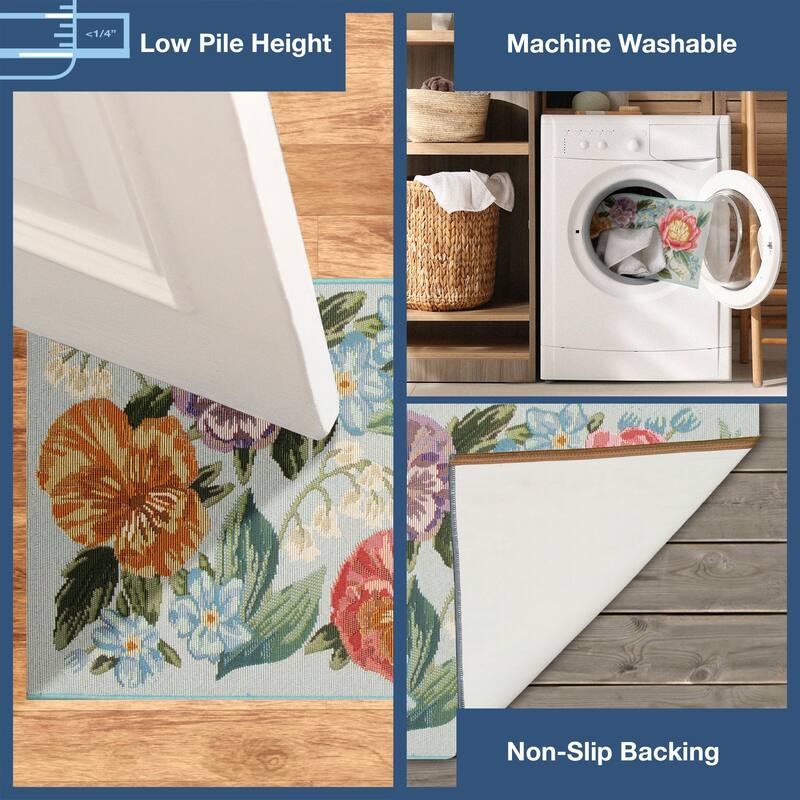 Liora Manne Esencia Secret Garden Indoor/Outdoor Mat
