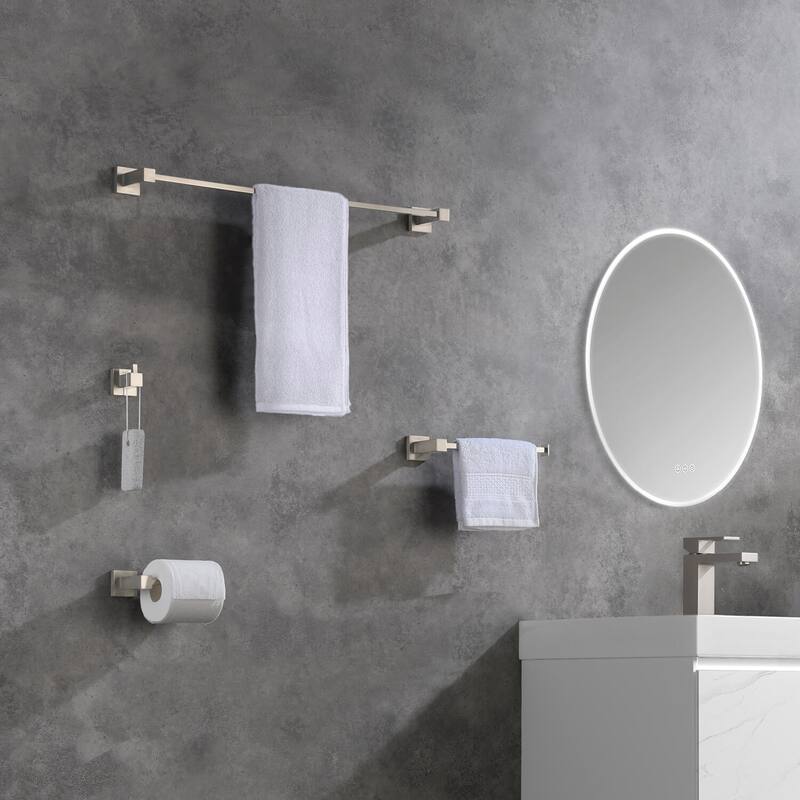 Cube 4 Piece Bathroom Hardware Set