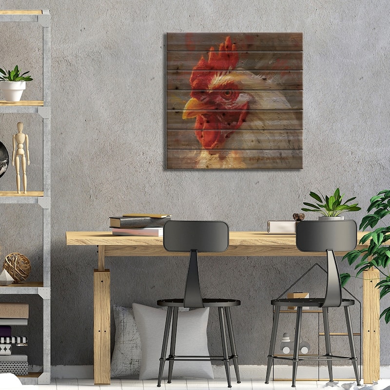 Man Of The House Print On Wood by Mark McKenna - Multi-Color