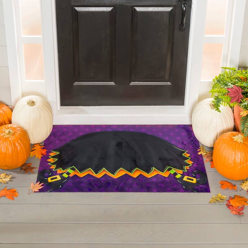 Witch 42 in. x 26 in. Peeper Layering Door Mat - Multi-Color