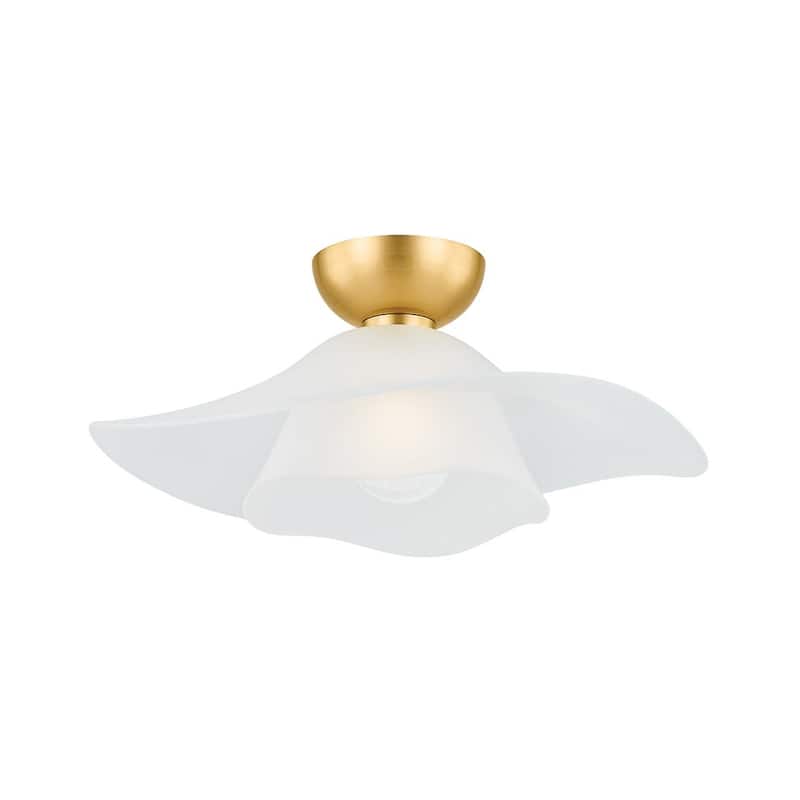 Hudson Valley Lighting 2918 Netherlee 18" Wide Semi-flush Ceiling - Aged Brass