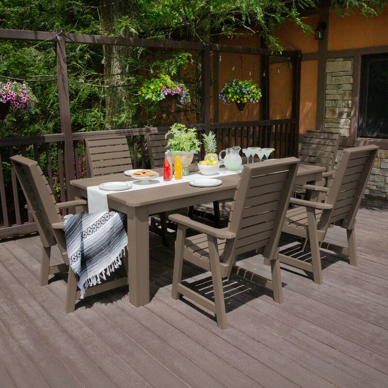 Weatherly 7-Piece Outdoor Dining Height Set - 42" x 84"