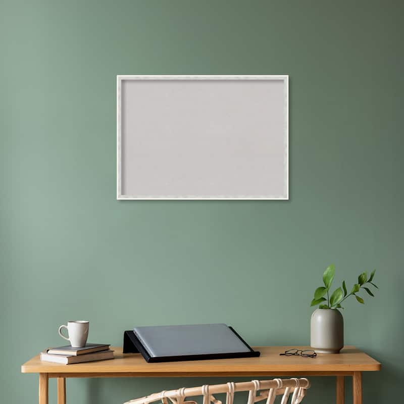 Paige Wood Framed Grey Corkboard Bulletin Board