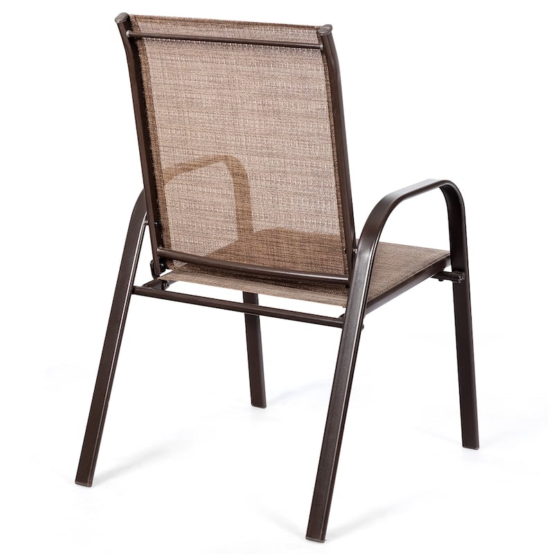 Costway 4PCS Patio Chairs Garden Deck Yard with Armrest - See Details