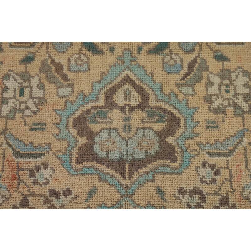 Traditional Tabriz Persian Vintage Area Rug Handmade Wool Carpet - 6'8"x 9'5"
