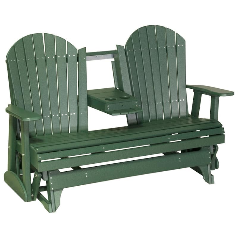 Poly Lumber Adirondack Glider - 5' - Green