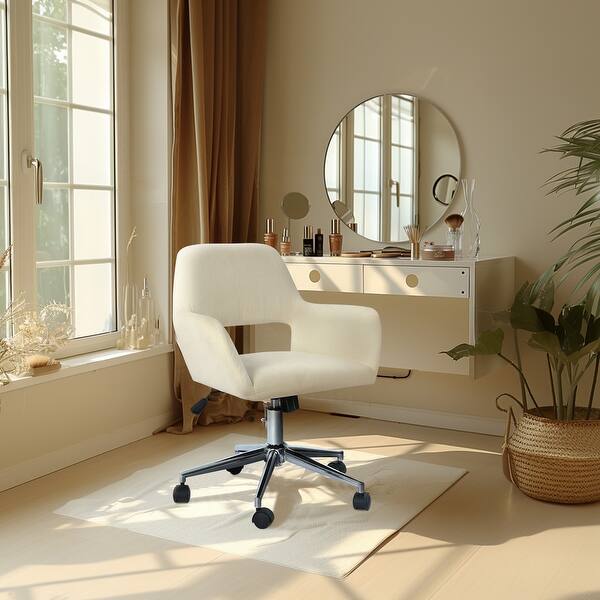 Homy Casa Adjustable Upholstered Swivel Task Office Chair - Bed Bath ...