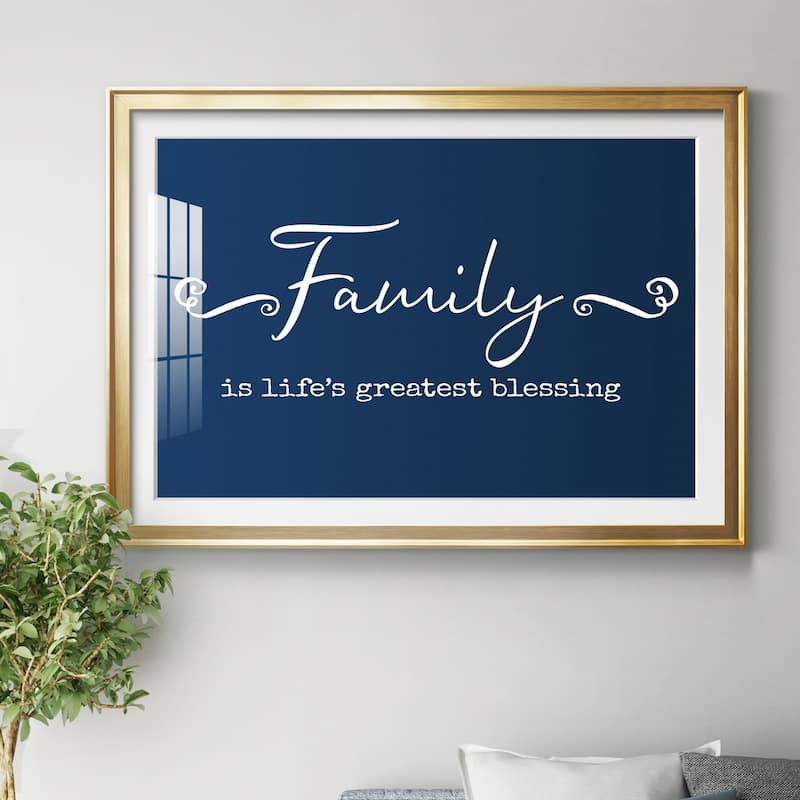 Family Greatest Blessing Premium Framed Print - Ready to Hang