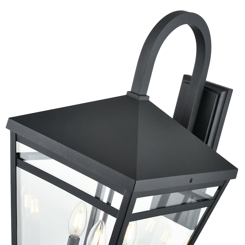 Seager Outdoor Wall Sconce Textured Black - Textured Black