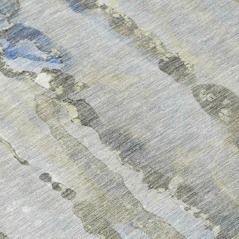 HomeRoots Abstract Transitional Rectangle Outdoor Rug