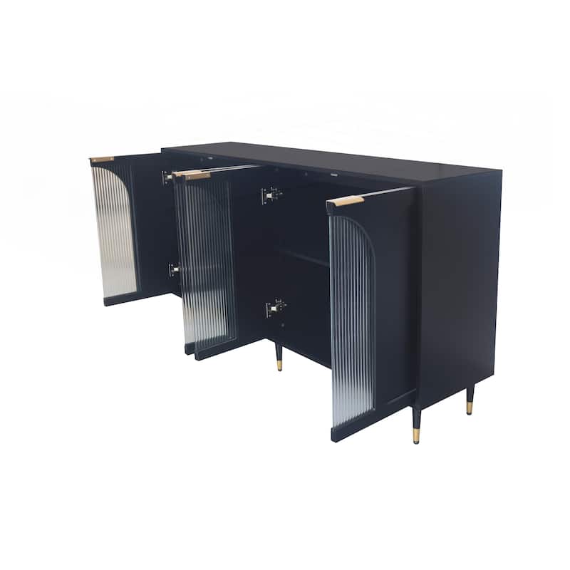 Accent Cabinet Lacquered Wooden Cabinet
