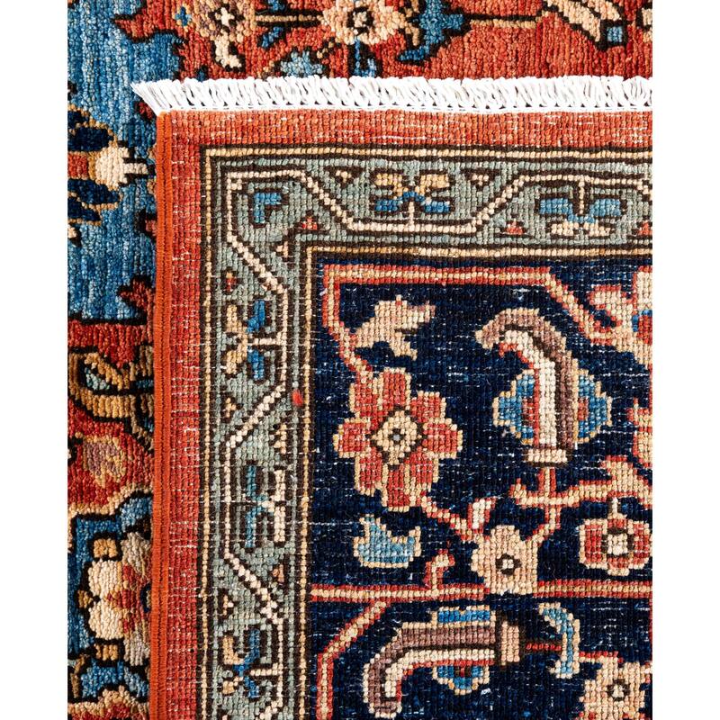 Serapi One-of-a-Kind Hand-Knotted Area Rug - Orange - 8' 0" x 9' 10"