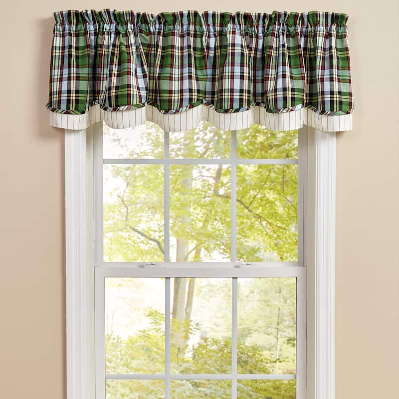 Park Designs Happy Trails Lined Layered Valance 72” x 16” - 72" X 16"