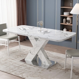 Modern MDF Extendable Dining Table by Tiramisubest
