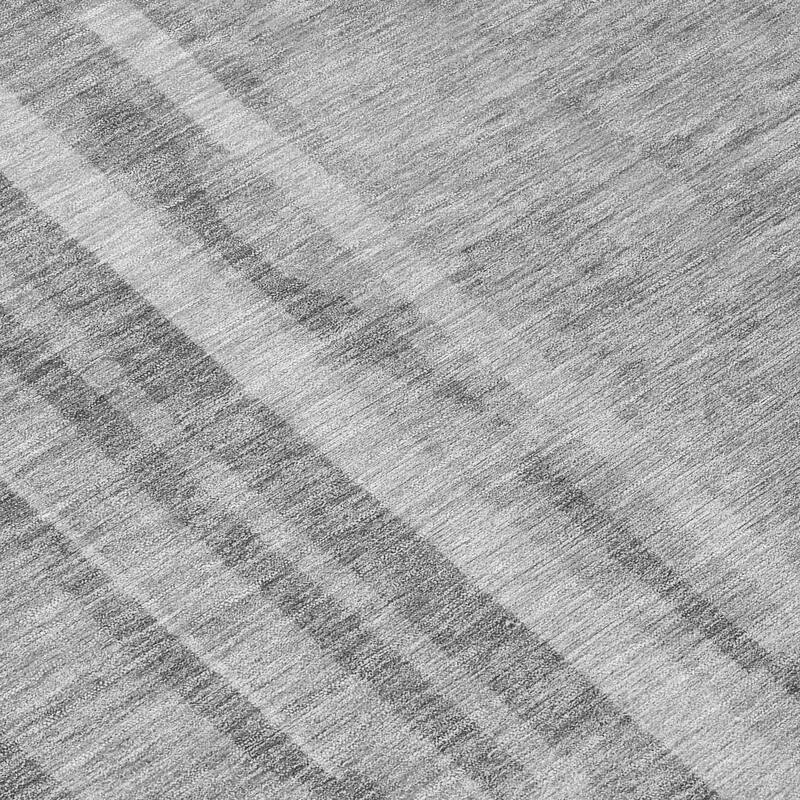 Machine Washable Indoor/ Outdoor Modern Stripes Chantille Rug