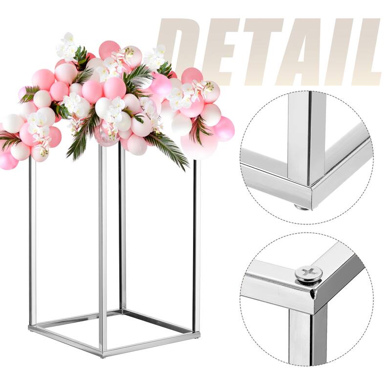 Wedding Flower Stand Vase Column, Metal Flower Rack 2Pcs