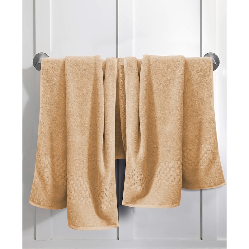 Feather and Stitch NY 650 GSM Premium Cotton 6 Piece Towel Set Super Absorbent Quick Dry Spa Quality