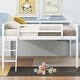 preview thumbnail 26 of 30, Twin Size Wood Loft Bed with Flexible Ladder Placement, Guardrails, and Slide - Gray, Space-Saving Design for Play and Rest